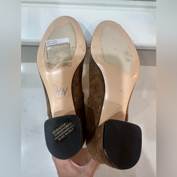 AGL Veta Brown Suede Booties Size 36.5 (US 6.5) New Without Box - Picture 8 of 11